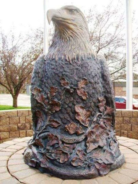 OAKLAND, IOWA’S VETERANS’ MONUMENT EAGLE