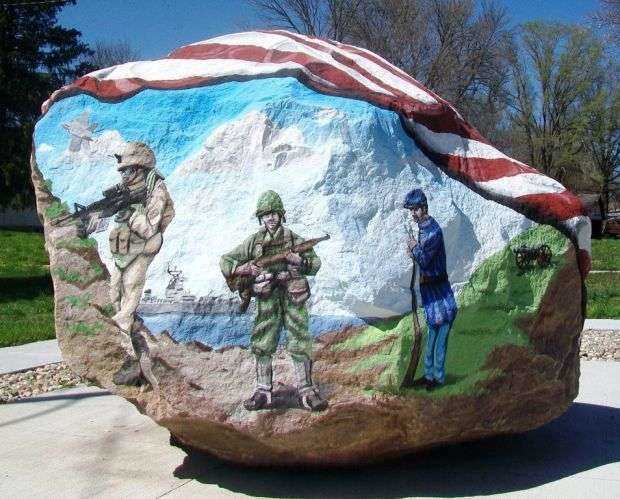 THE EMERSON FREEDOM ROCK VETERANS MEMORIAL SIDE C