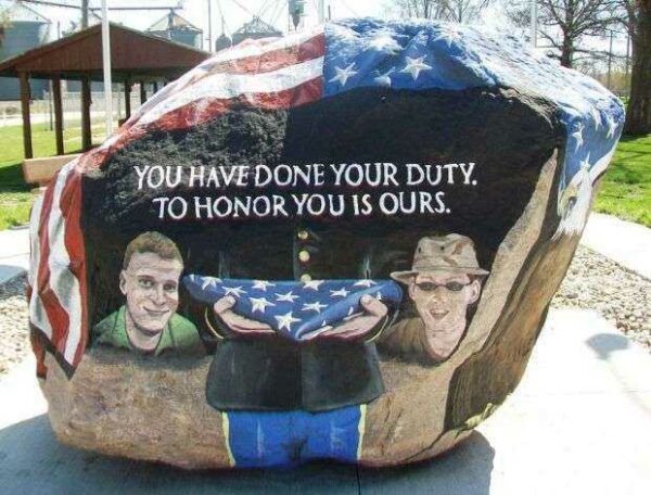 THE EMERSON FREEDOM ROCK VETERANS MEMORIAL SIDE A