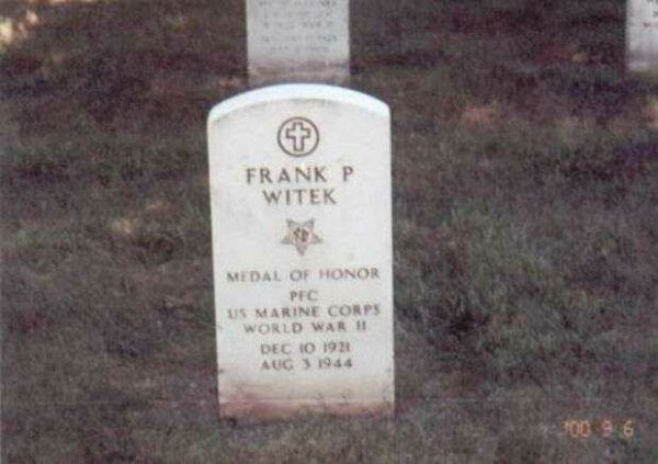 FRANK P WITEK MEDAL OF HONOR MEMORIAL GRAVESTONE