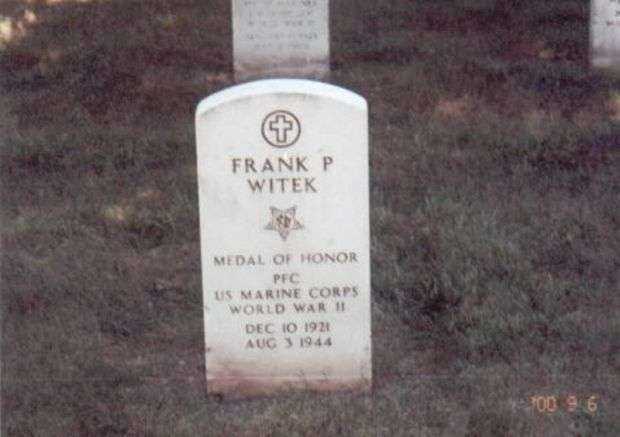 FRANK P WITEK MEDAL OF HONOR MEMORIAL GRAVESTONE