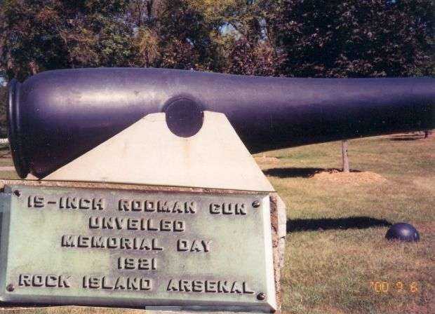 15-INCH RODMAN GUN MEMORIAL CANNON