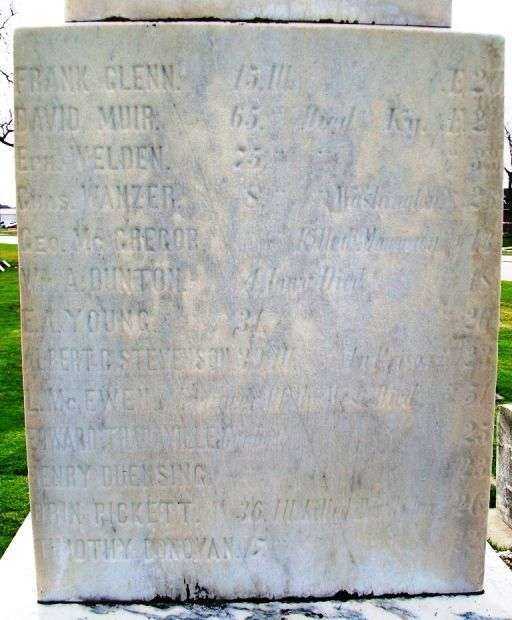 DUNDEE CIVIL WAR MEMORIAL SIDE D