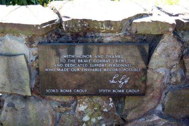 303RD BOMB GROUP AND 379TH BOMB GROUP WAR MEMORIAL PLAQUE