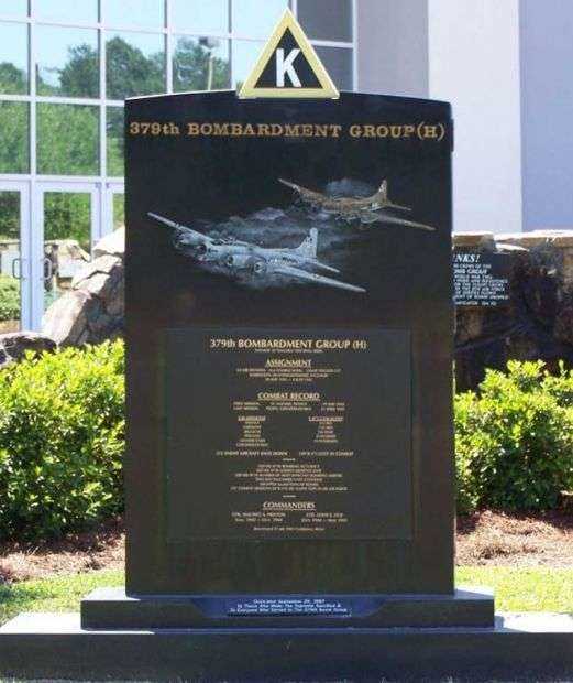 379TH BOMBARDMENT GROUP WAR MEMORIAL FRONT