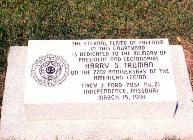 THE ETERNAL FLAME OF FREEDOM MEMORIAL DEDICATION STONE
