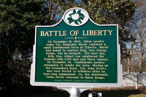 BATTLE OF LIBERTY WAR MEMORIAL MARKER