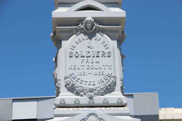 KENT COUNTY CIVIL WAR MEMORIAL AND FOUNTAIN DEDICATION STONE