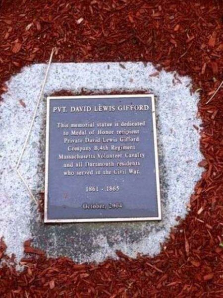 PVT. DAVID LEWIS GIFFORD MEDAL OF HONOR MEMORIAL PLAQUE