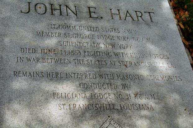 LT. COMMANDER JOHN E. HART MEMORIAL CEMETERY STONE