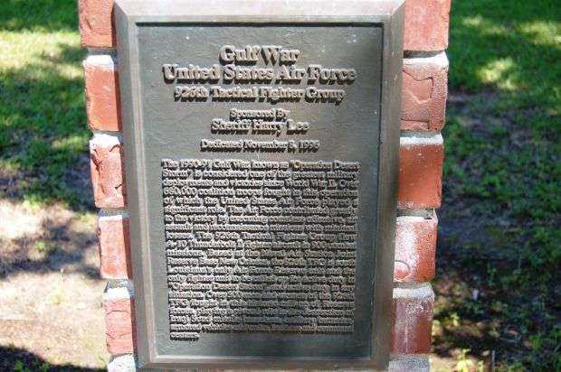 GULF WAR UNITED STATES AIR FORCE MEMORIAL PLAQUE