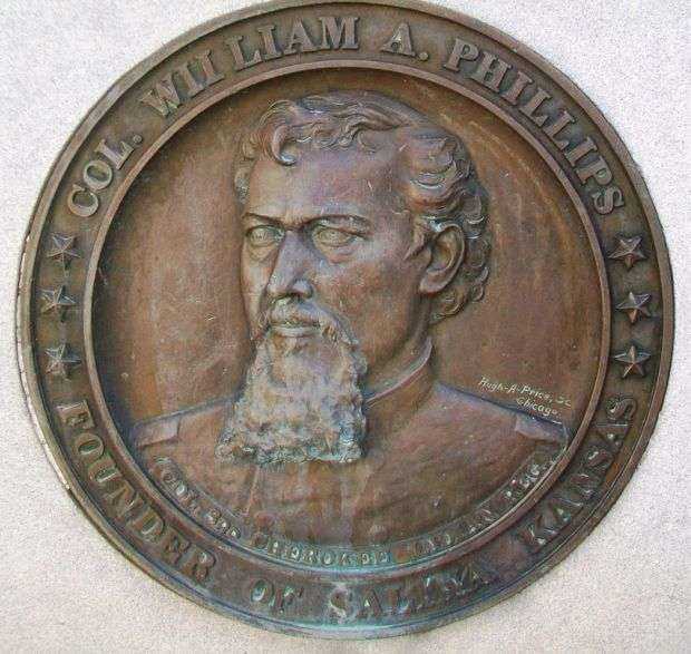 COL. WILLIAM A. PHILLIPS MEMORIAL PLAQUE