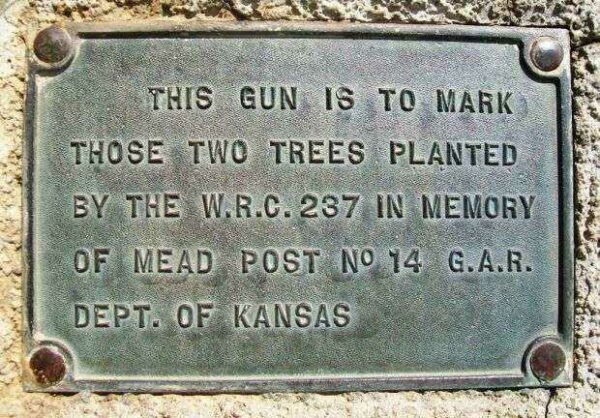 MEAD POST NO 14 G.A.R. MEMORIAL TREES PLAQUE