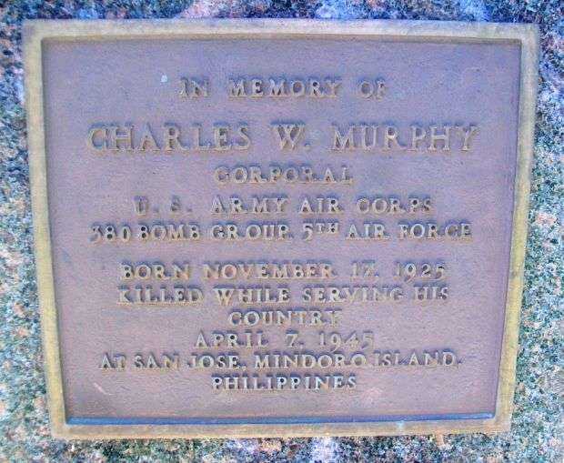 ALDEN VETERANS MEMORIAL BACK PLAQUE A