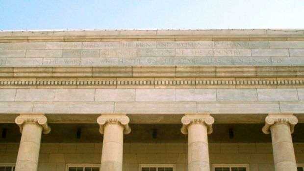 CHANUTE WAR MEMORIAL BUILDING DEDICATION STONE