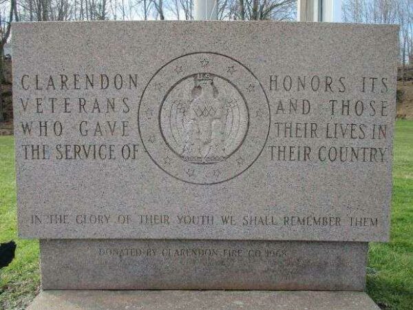 CLARENDON WAR VETERANS MEMORIAL