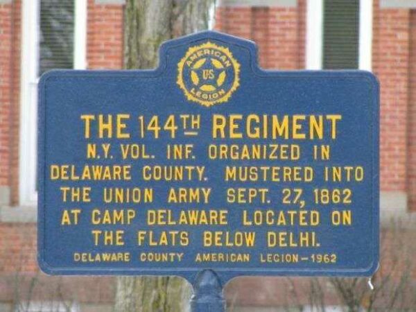 THE 144TH REGIMENT WAR MEMORIAL MARKER