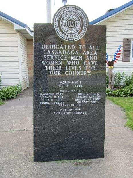 CASSADAGA AREA WAR VETERANS MEMORIAL
