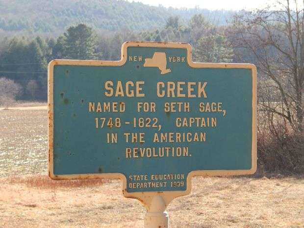 SAGE CREEK REVOLUTIONARY WAR MEMORIAL MARKER
