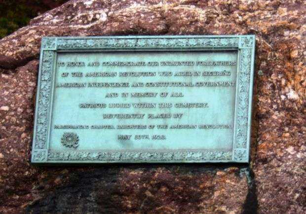 PARSIPPANY BUYING GROUND REVOLUTIONARY WAR MEMORIAL PLAQUE