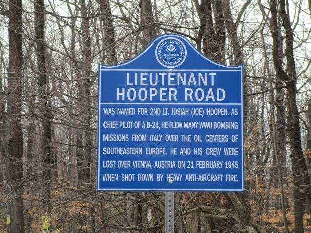 LIEUTENANT HOOPER ROAD MEMORIAL MARKER