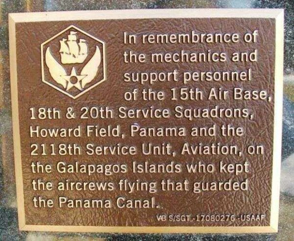 15TH AIR BASE MEMORIAL PLAQUE