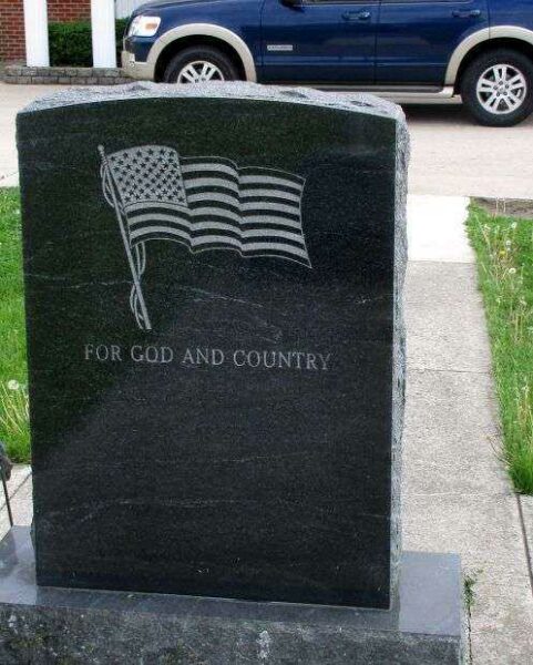 MARIA STEIN VETERANS MEMORIAL BACK