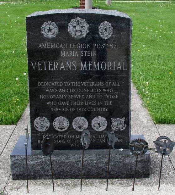 MARIA STEIN VETERANS MEMORIAL FRONT