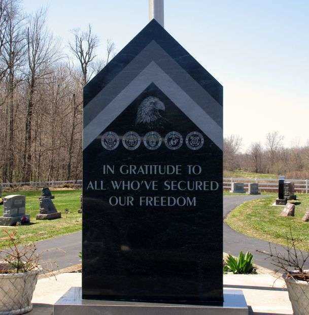 RIVERVIEW CEMETERY VETERANS MEMORIAL FRONT