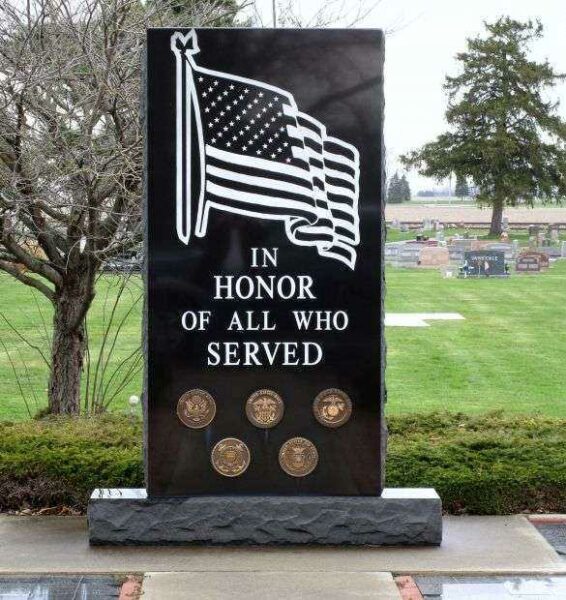 MCCOMB VETERANS MEMORIAL CENTER STONE