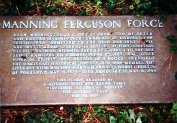 MANNING FERGUSON FORCE MEMORIAL PLAQUE
