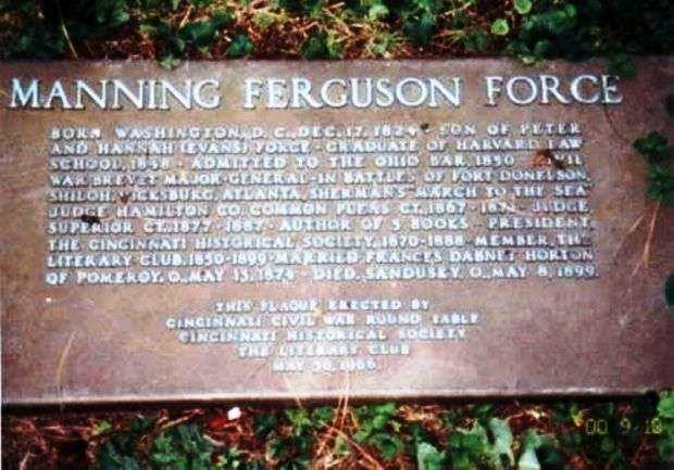 MANNING FERGUSON FORCE MEMORIAL PLAQUE