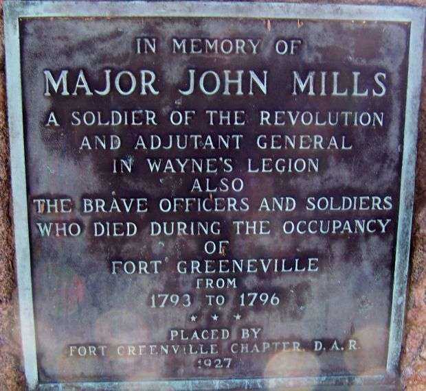 MAJOR JOHN MILLS WAR MEMORIAL PLAQUE