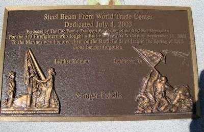 ONSLOW COUNTY 9/11 MEMORIAL PLAQUE