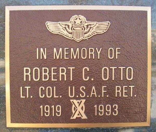 ROBERT C. OTTO WAR MEMORIAL PLAQUE
