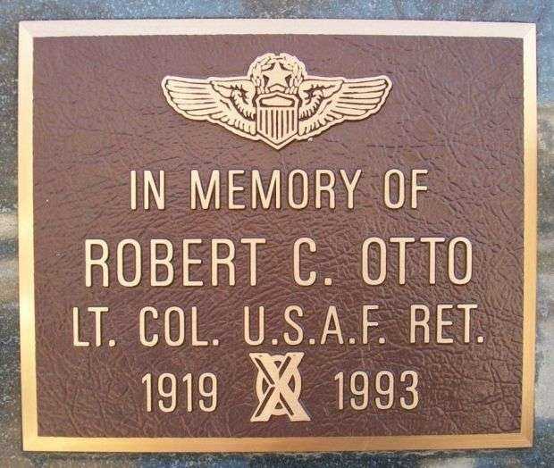 ROBERT C. OTTO WAR MEMORIAL PLAQUE