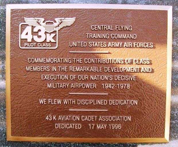 43K PILOT CLASS WAR MEMORIAL PLAQUE