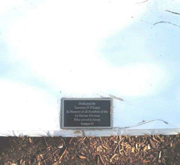 NASSAU COUNTY 1ST MARINE DIVISION IN KOREA MEMORIAL BENCH