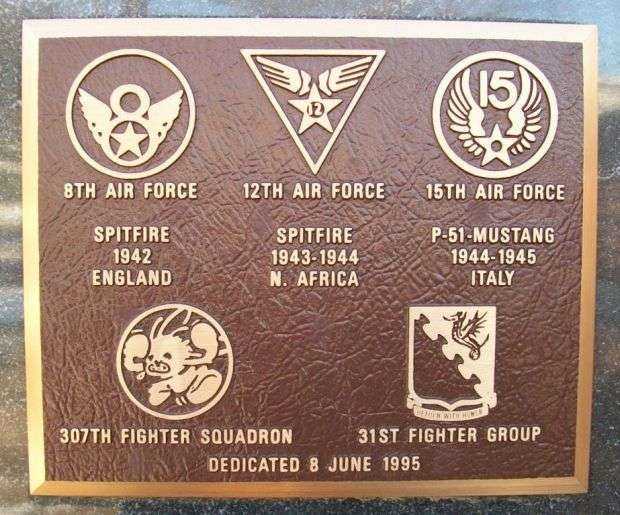 8TH AIR FORCE WAR MEMORIAL PLAQUE