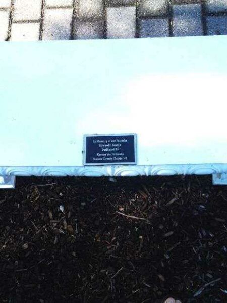 NASSAU COUNTY KOREAN WAR VETERANS MEMORIAL BENCH