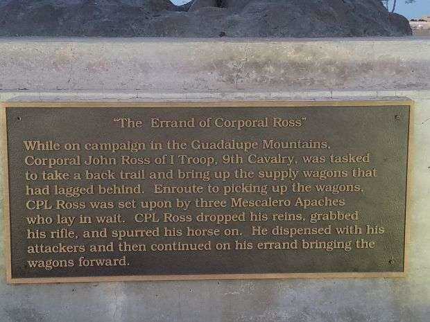 BUFFALO SOLDIER MEMORIAL OF EL PASO PLAQUE