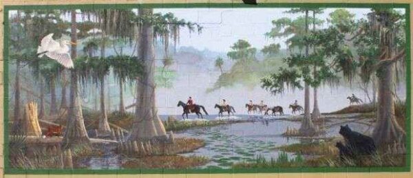 ELUSIVE FRANCIS MARION, 1780-1781 MEMORIAL MURAL