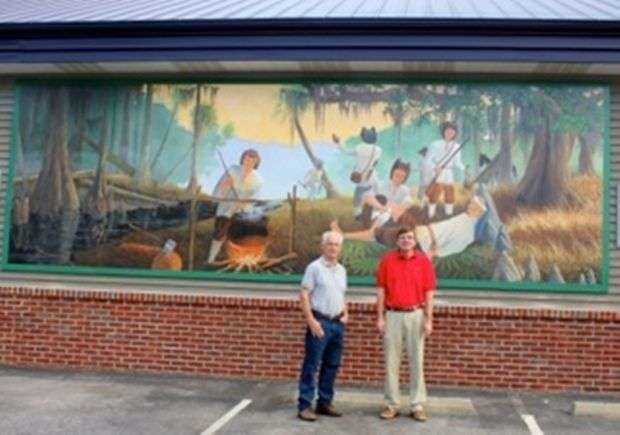 HELP FOR MARION’S MILITIA, 1780-1781 MEMORIAL MURAL