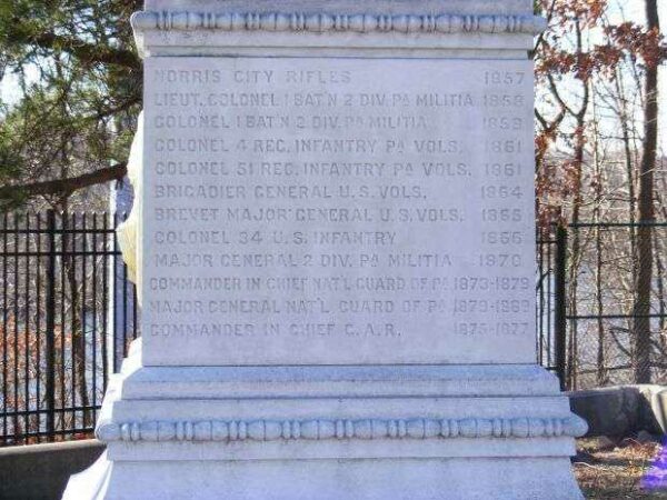 MAJOR GENERAL JOHN F. HARTRANFT MEMORIAL SIDE C