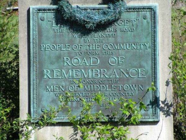 MIDDLETOWN, OHIO ROAD OF REMEMBRANCE MEMORIAL PLAQUE