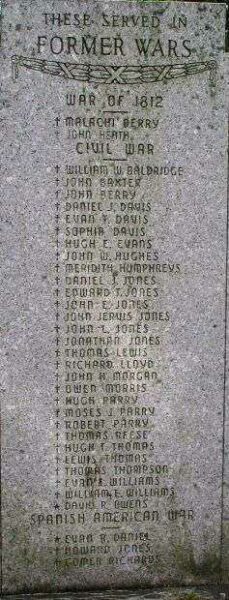 VENEDOCIA WAR VETERANS MEMORIAL HONOR ROLL STONE A