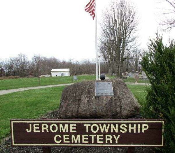 JEROME TOWNSHIP CEMETERY V.J. DAY 50TH ANNIVERSARY MEMORIAL