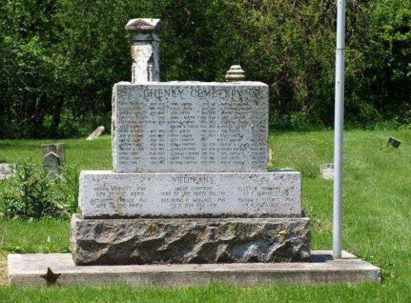CHENEY CEMETERY VETERANS MEMORIAL