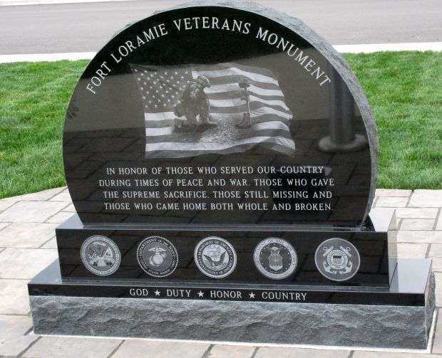 FORT LORAMIE VETERANS MONUMENT FRONT