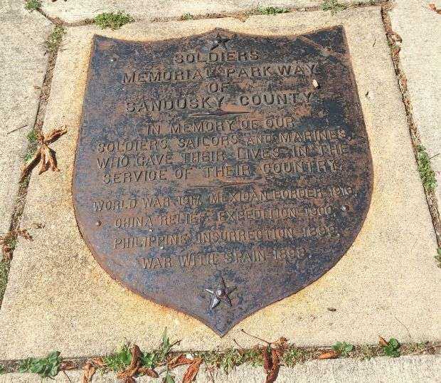 SOLDIERS MEMORIAL PARKWAY OF SANDUSKY COUNTY PLAQUE